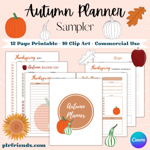 Autumn Planner & Graphics - Sampler