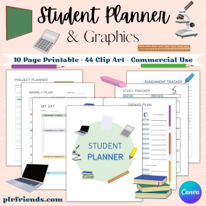 New! ADHD Student Planner & Graphics