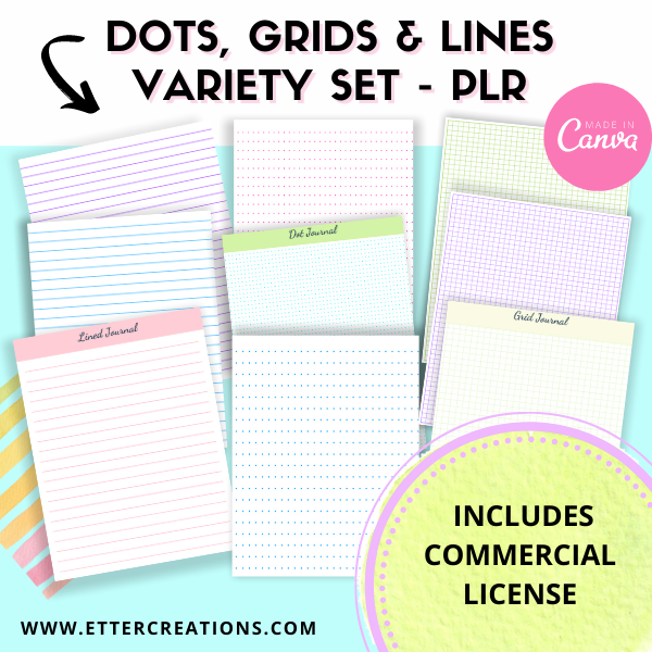 Etter Creations - Dots Grids & Lines Variety Set PLr