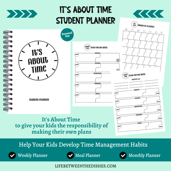 Life Between the Dishes - It's About Time Student Planner