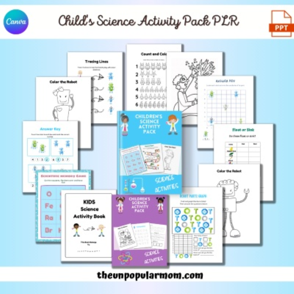 The Unpopular Mom - Child's Science Activity Pack PLR